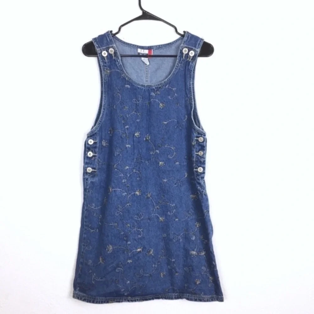 blue dress for baby girl Nora 90's Denim Overalls  Copper Lane Clothing